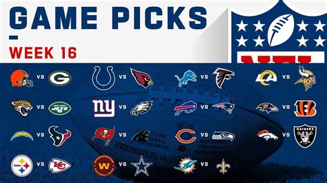 NFL Week 16 Game Picks .